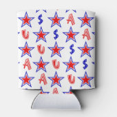 愛国的赤白青星 缶クーラー (裏面)