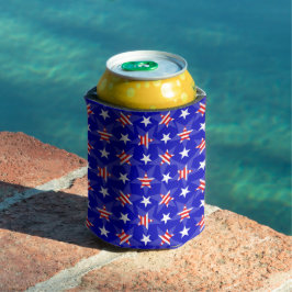 愛国的赤白青星 缶クーラー
