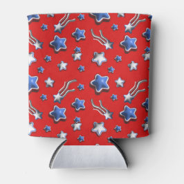 愛国的赤白青星 缶クーラー