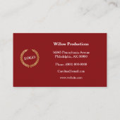 愛国的赤白青気球 名刺 (裏面)