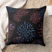 愛国的赤白青花火 クッション (ブランケット)