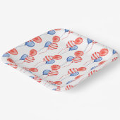 愛国的赤白青風船 ペーパープレート (傾斜あり)