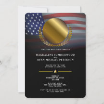 愛国的軍隊アメリカ国旗と写真結婚の