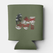 愛国的軍隊ユニークアメージング 缶クーラー (裏面)