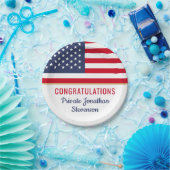 愛国的軍隊卒業陸軍米国国旗 ペーパープレート (パーティー)