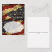 愛国的軍隊米国国旗の座席表 プレイスカード (正面/裏面)