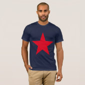愛国的軍隊軍戦争赤い星印 Tシャツ (正面フル)