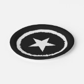 愛国的軍隊軍戦白星記号 ペーパープレート (アングル)