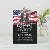 愛国的軍隊退役軍人USAフラグの引退 招待状 (スタンド正面)