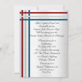 愛国的軍隊退職パーティの招待状 招待状 (正面)