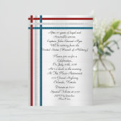 愛国的軍隊退職パーティの招待状 招待状 (スタンド正面)