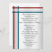 愛国的軍隊退職パーティの招待状 招待状 (正面/裏面)