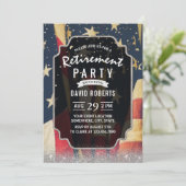 愛国的軍隊退職金モダン銀 招待状 (スタンド正面)