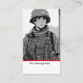 愛国的軍隊USAクリスマス エンクロージャーカード (裏面)