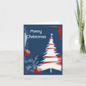 愛国的軍隊USAクリスマス ノートカード (正面)