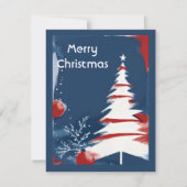 愛国的軍隊USAクリスマス ノートカード (正面)