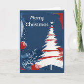 愛国的軍隊USAクリスマス ノートカード (正面)