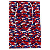 愛国的迷彩柄 ミディアムペーパーバッグ (正面)