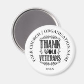 愛国的退役軍人の日贈り物 マグネット (正面/裏面)