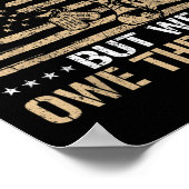 愛国的退役軍人米国国旗7月退役軍人第4日 ポスター (角)