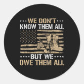 愛国的退役軍人米国国旗7月退役軍人第4日 ラウンドシール (正面)