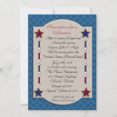 愛国的退職パーティの招待状 招待状 (正面)