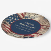 愛国的退職パーティー ペーパープレート (アングル)