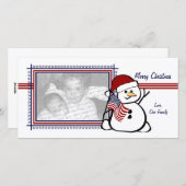 愛国的雪だるま シーズンカード (正面/裏面)