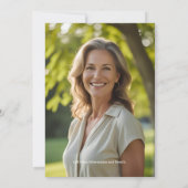 愛国的40th赤白青サプライズ誕生日 招待状 (裏面)