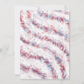 愛国的7月4日お祝いカスタム 招待状 (裏面)