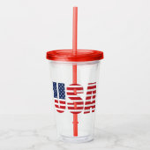 愛国的7月4日アクリルタンブラー アクリルタンブラー (正面)