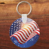 愛国的7月4日キーチェーン キーホルダー (正面)