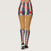 愛国的7月4日フェイクショーツ&ソックスレギンス レギンス (裏面)