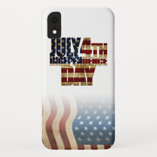 愛国的7月4日国旗のデザイン iPhone XRケース
