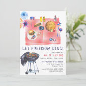 愛国的7月4日BBQパーティー 招待状 (スタンド正面)