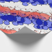 愛国的（ばちゃばちゃ）跳ねる ラッピングペーパー (角)