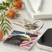 愛国的/イーグル/アメリカ/アメリカ キーホルダー (正面右)