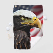 愛国的/イーグル/アメリカ/アメリカ ゴルフタオル (インサイチュ)