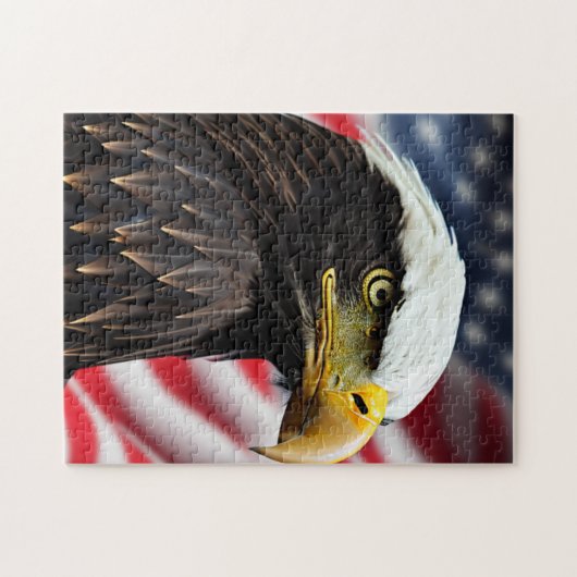愛国的/イーグル/アメリカ/アメリカ ジグソーパズル (横)