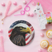 愛国的/イーグル/アメリカ/アメリカ ペーパープレート (パーティー)