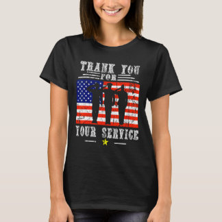 愛国的 - 退役軍人への感謝の気持ち D Tシャツ