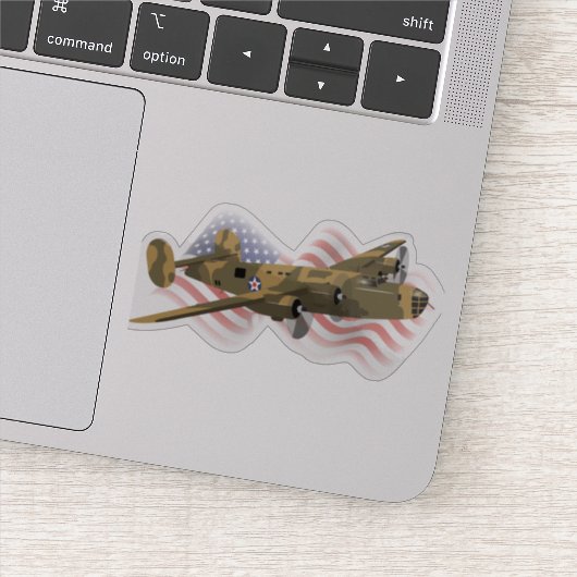 愛国的B-24リベレーター第2次世界大戦重爆撃機 シール (詳細)