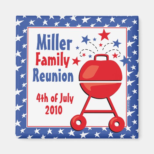 愛国的BBQカスタム マグネット (正面)