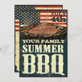 愛国的BBQ招待状 招待状 (正面/裏面)