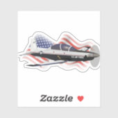 愛国的T-6テキサンIIトレーナー航空機 シール (シート)