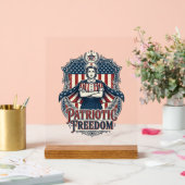 愛国看護師ベクターグラフィックTシャツ_1 アクリルサイン (ウェディング)