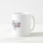 愛国看護師 ビンテージ 彫刻 ベクター デザイン_1 コーヒーマグカップ (正面右)