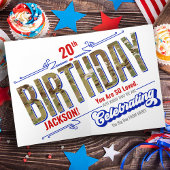 愛国空軍カスタム軍隊ハッピーバースデー カード