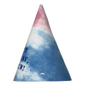 愛国絞り染めレッドブルーパーソナライズされたパーティー パーティーハット (右)