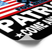 愛国者であることを決して謝罪しない ポスター (角)